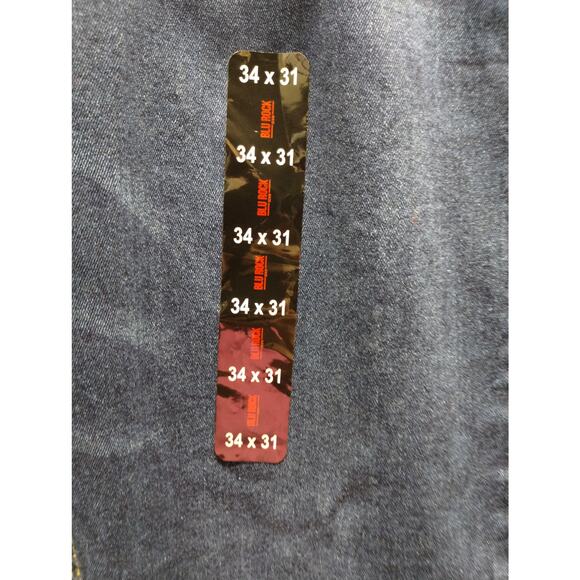 Blu Rock NWT Men's 34x31 Dark Wash Slim Fit Comfort 4-Way Stretch Durable Jeans - Picture 5 of 8